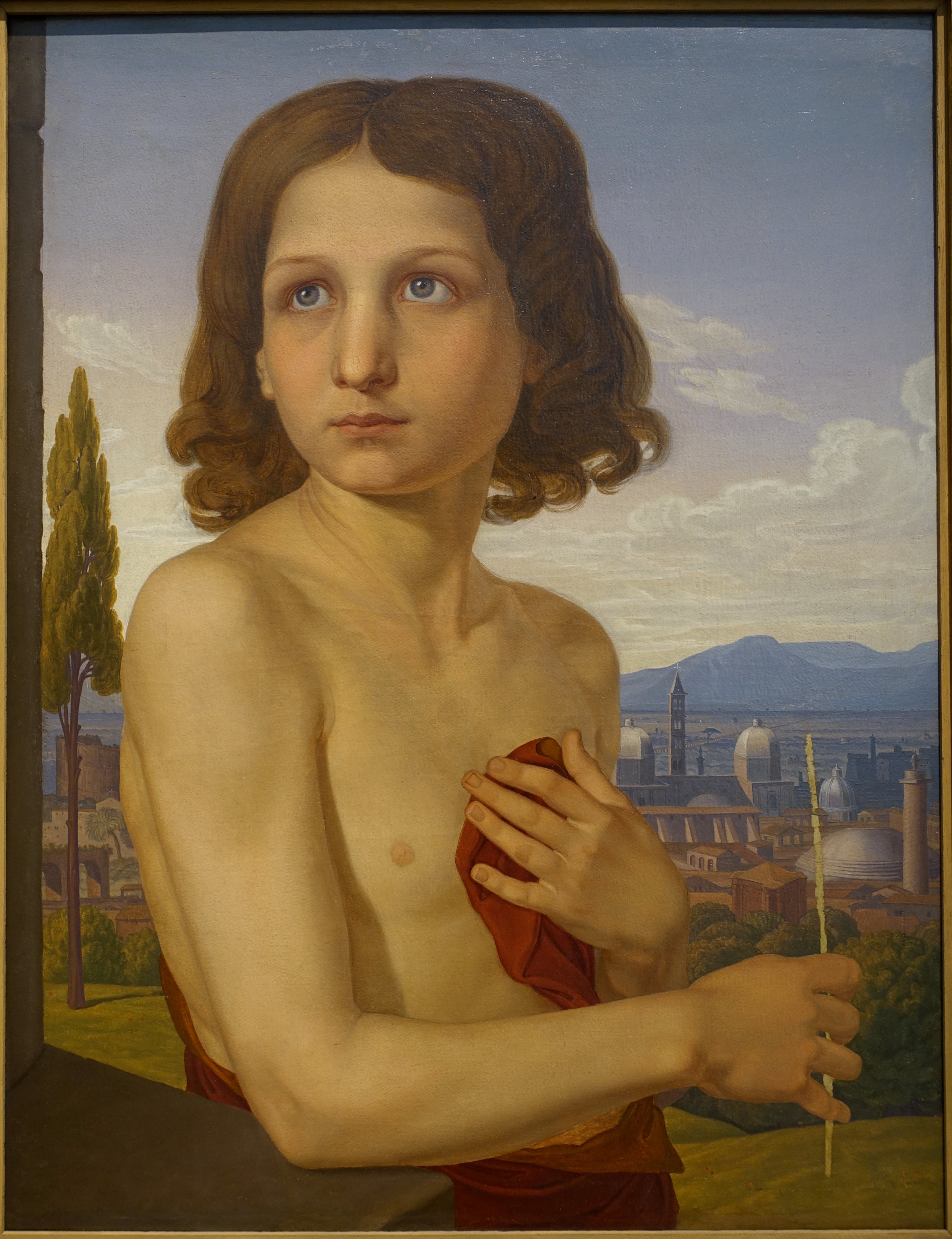 Portrait du jeune Xaverio en saint Jean Baptiste - Johann Friedrich Overbeck