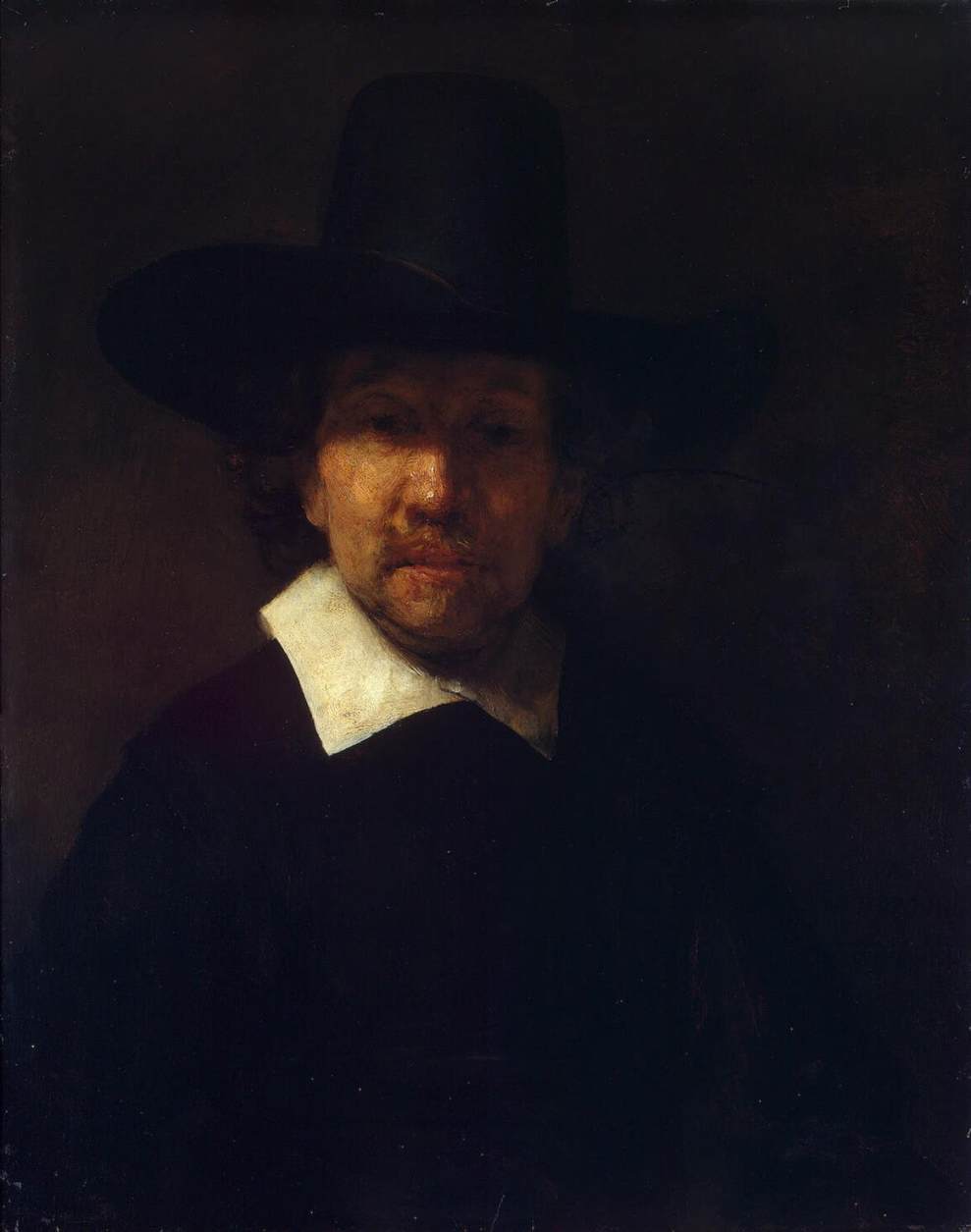 Reproduction du tableau « Portrait de Jérémie de Decker - Rembrandt » par Alpha Reproduction en peinture à l’huile