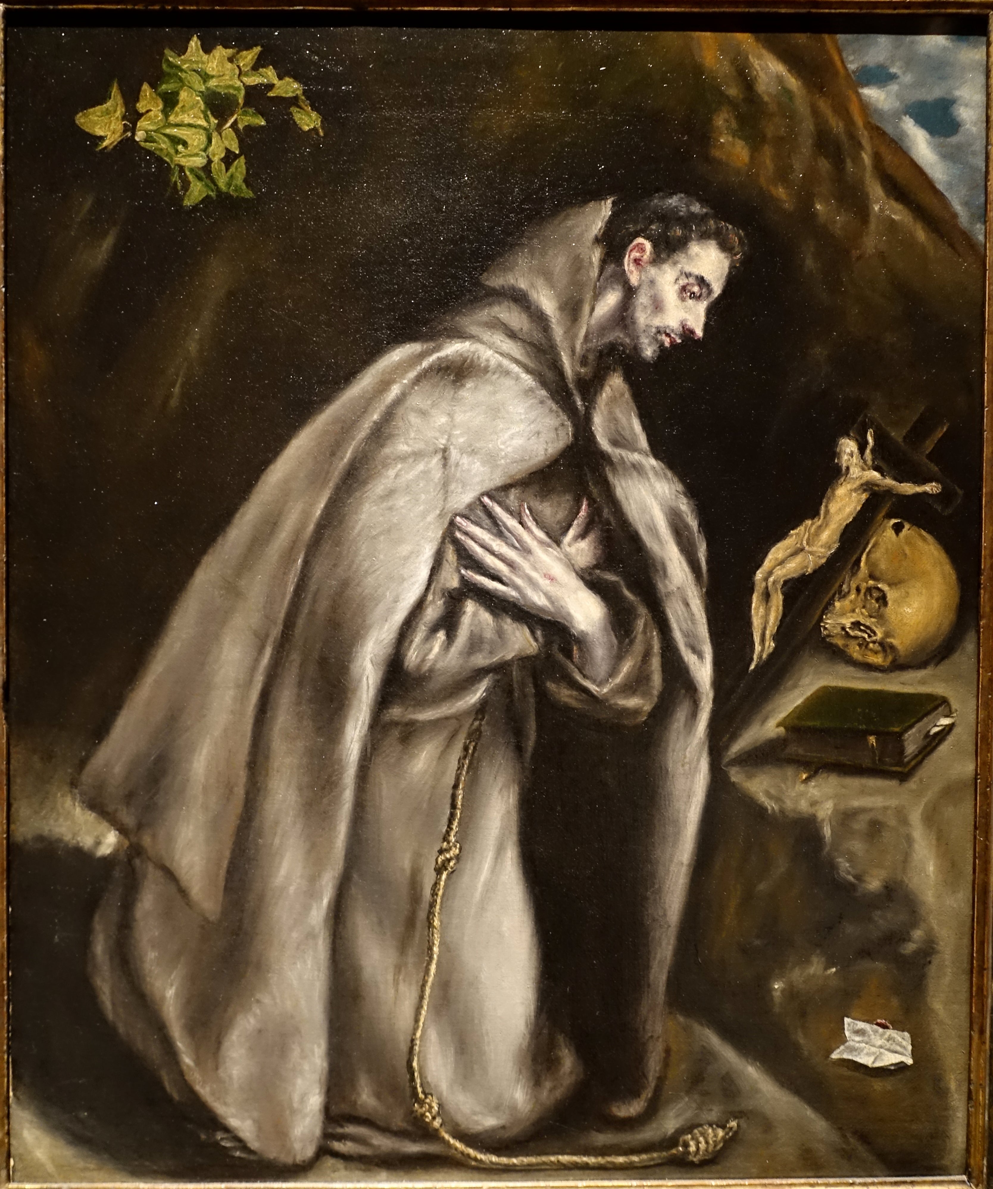 Saint François agenouillé en méditation - El Greco