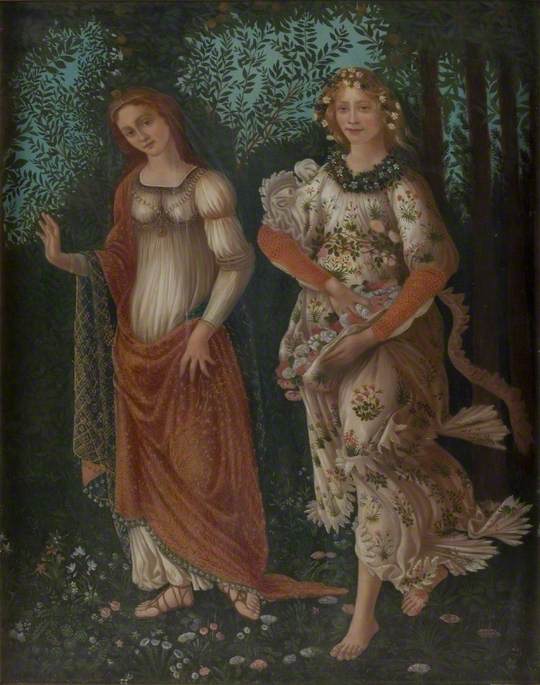 Detail „Jara“ od Botticelliho - Sandro Botticelli