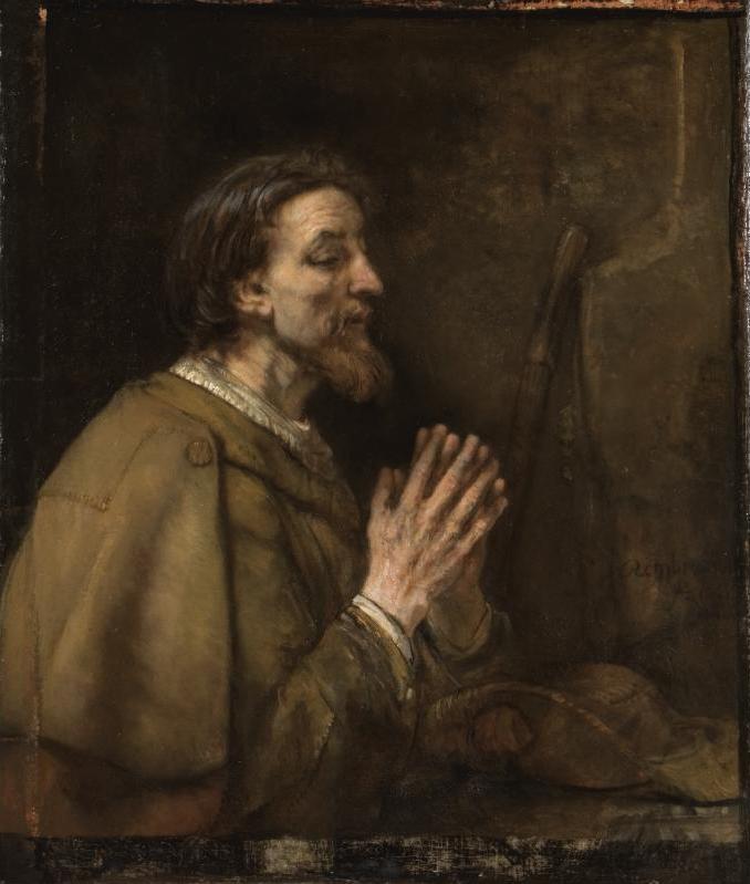 Reproduction du tableau « Saint Jacques le Majeur - Rembrandt » par Alpha Reproduction en peinture à l’huile