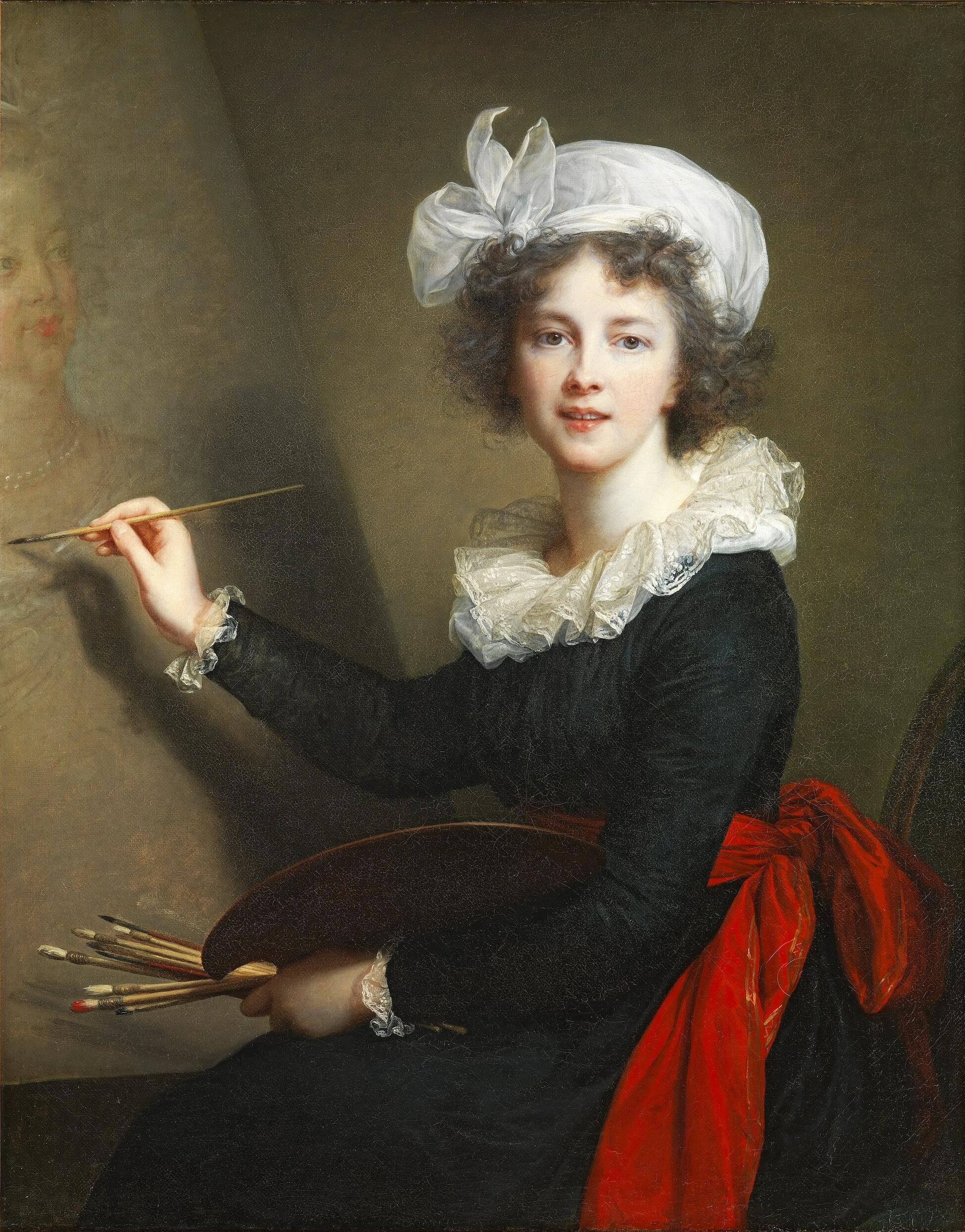 L'artiste exécutant un portrait de la reine Marie-Antoinette - Élisabeth Vigée Le Brun