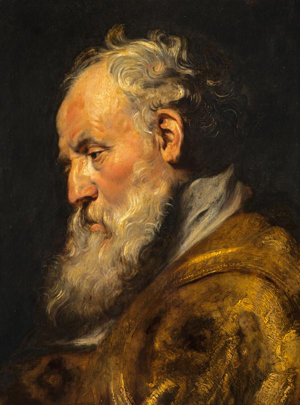 Étude de tête (Saint Ambroise) - Peter Paul Rubens