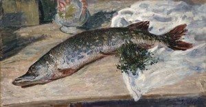 Reproduction du tableau « Le Brochet - Alfred Sisley » par Alpha Reproduction en peinture à l’huile
