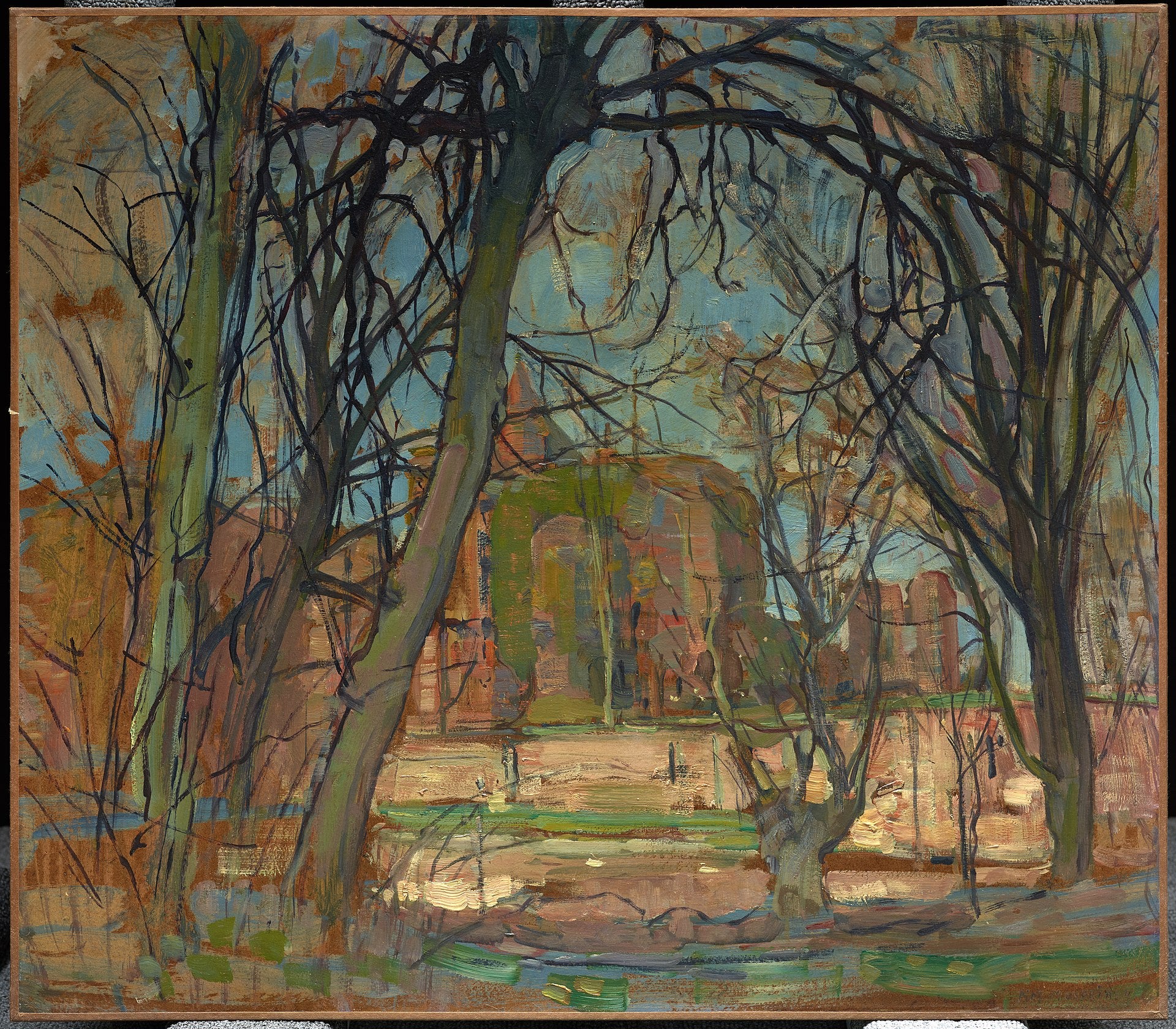 Jarní slunce (Lentezon): Zřícenina hradu Brederode - Piet Mondrian