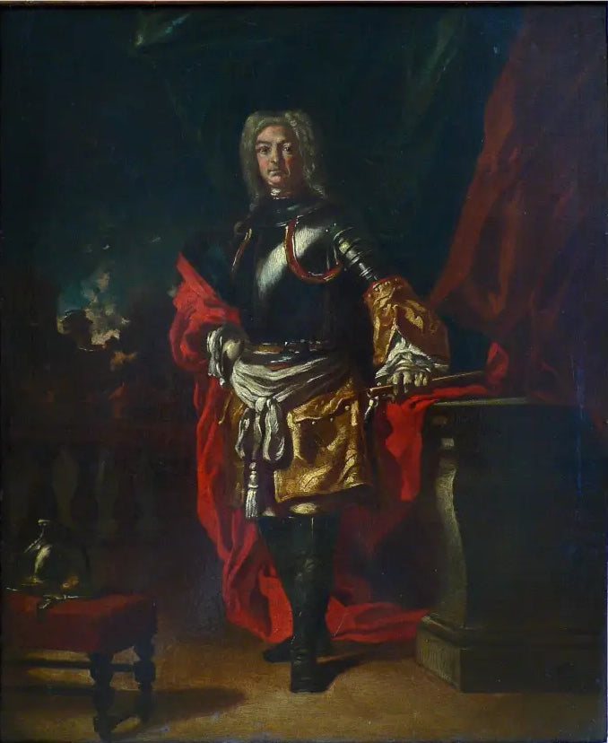 Portrait de Diego d'Aragona Pignatelli en uniforme de général cuirassier - Francesco Solimena