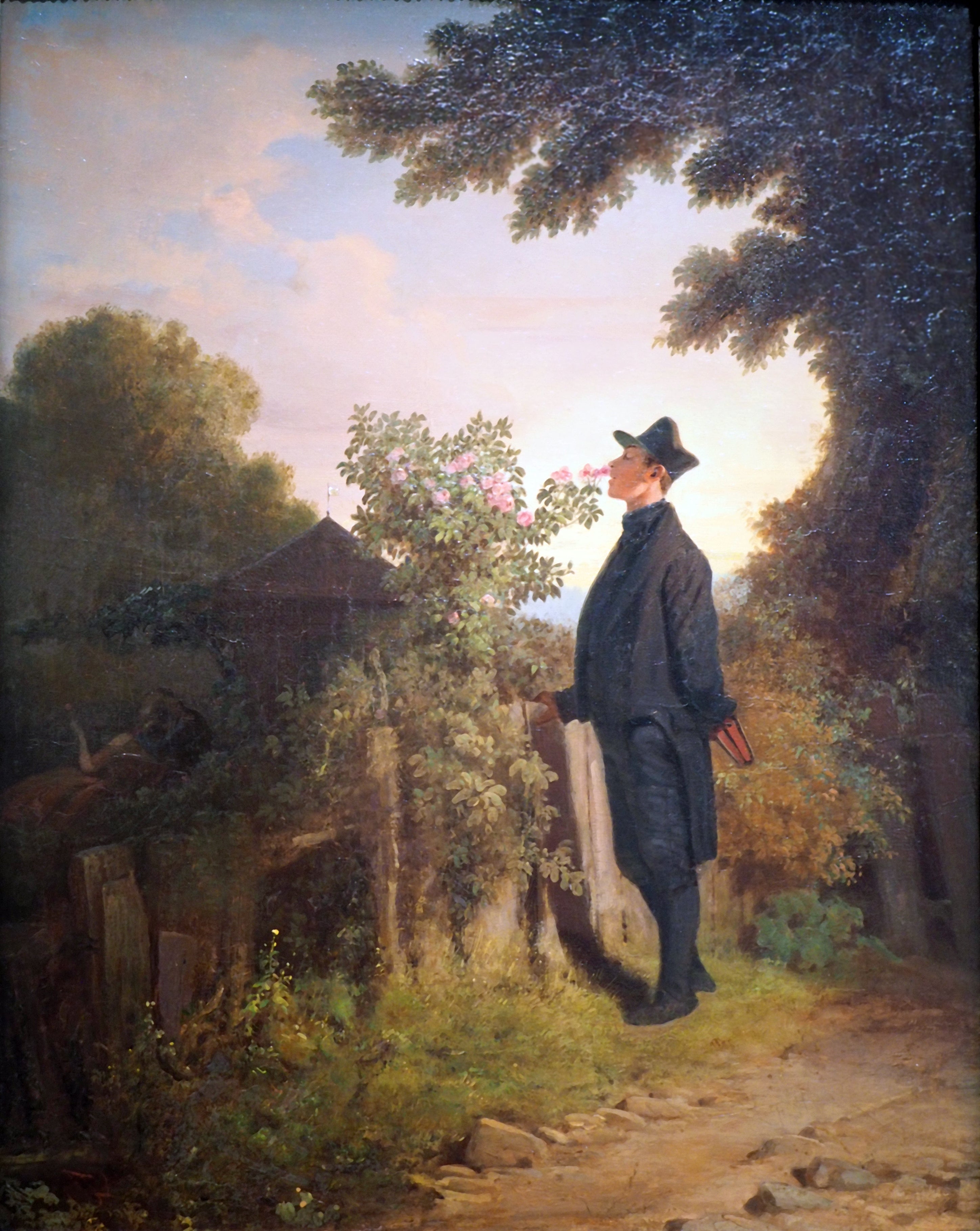 Milenec růží - Carl Spitzweg