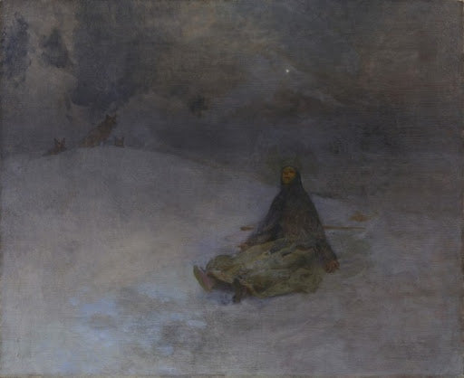 Studie pro Ženu v poušti 2 - Alphonse Mucha