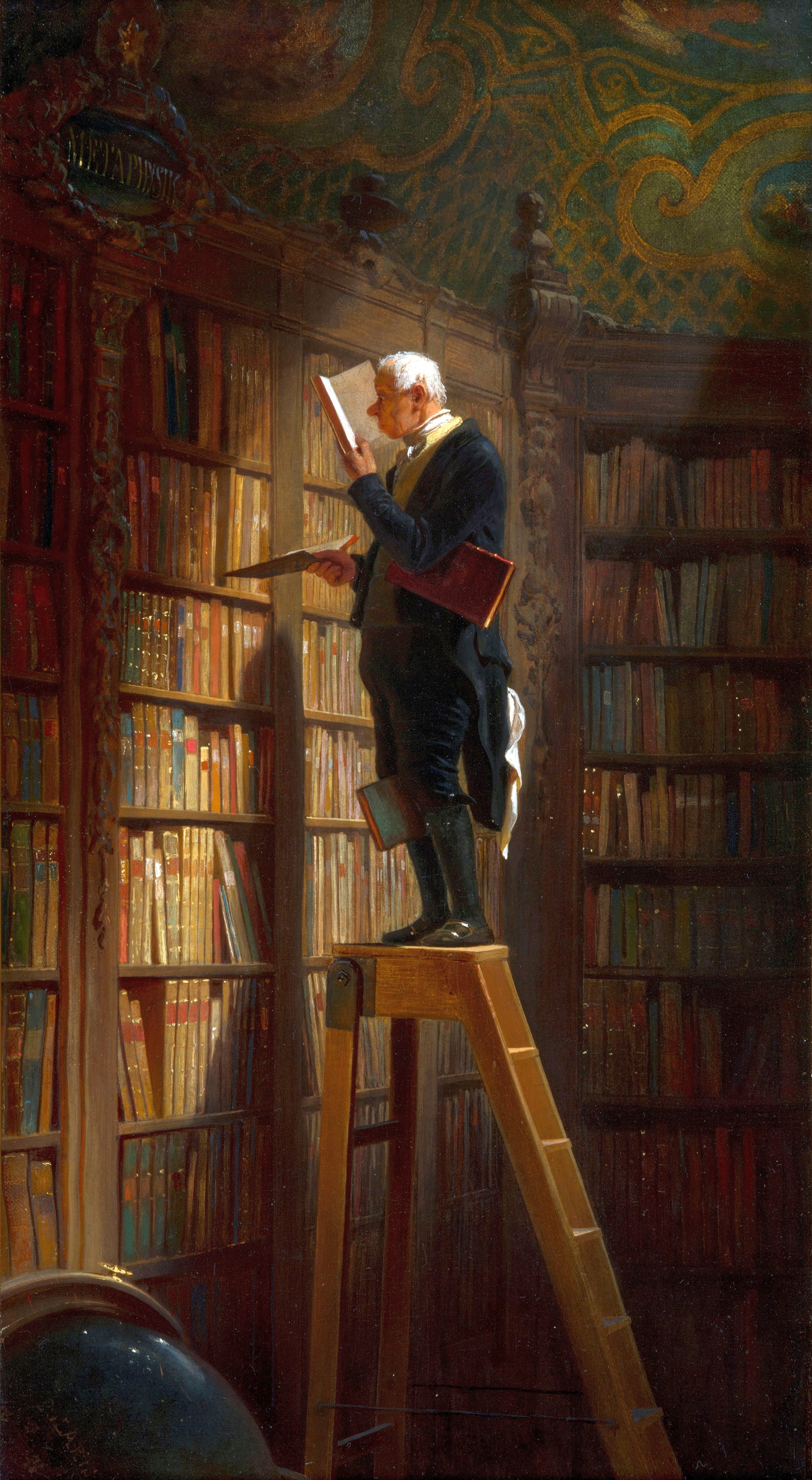 Knihovník - Carl Spitzweg