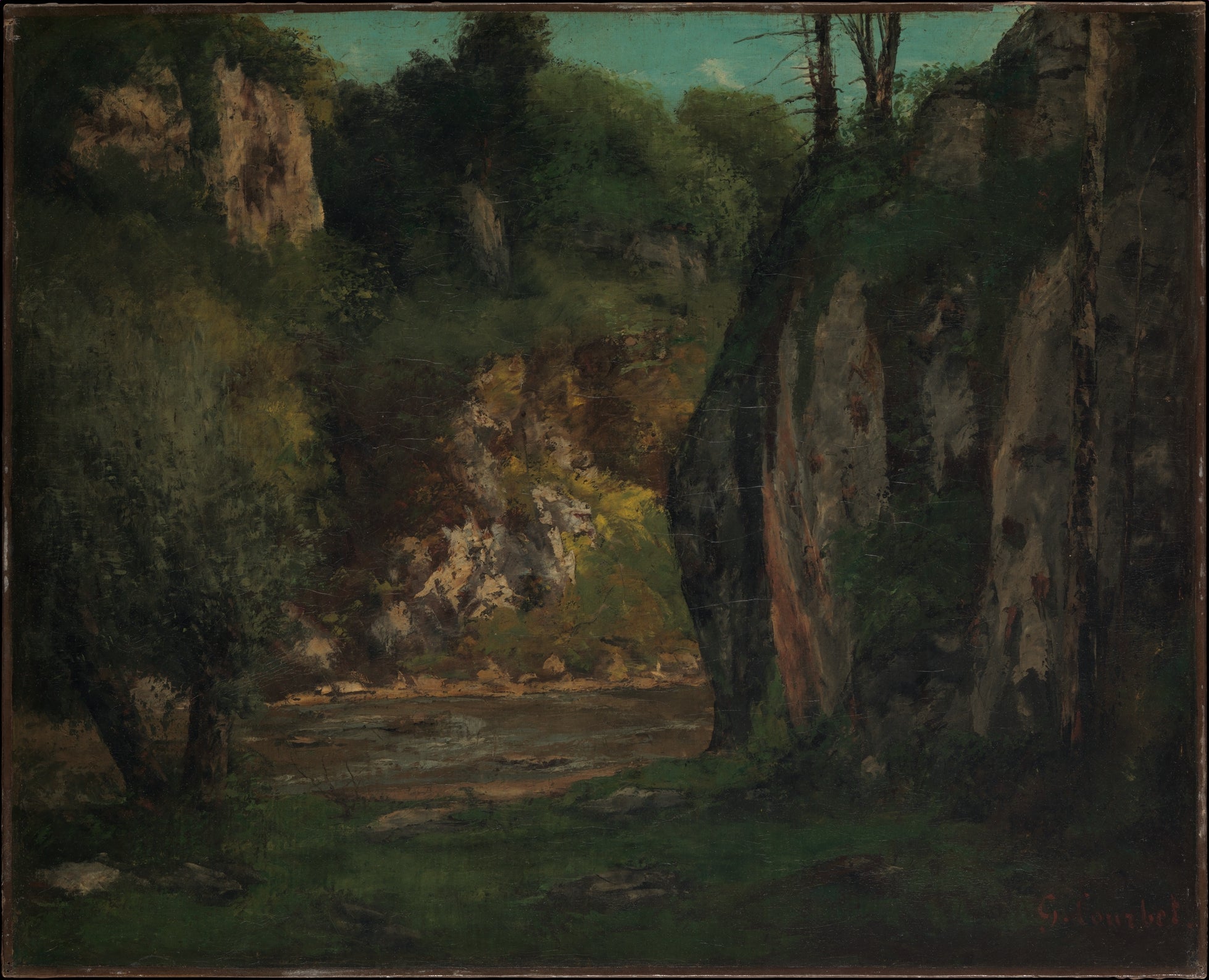 Le ruisseau caché - Gustave Courbet