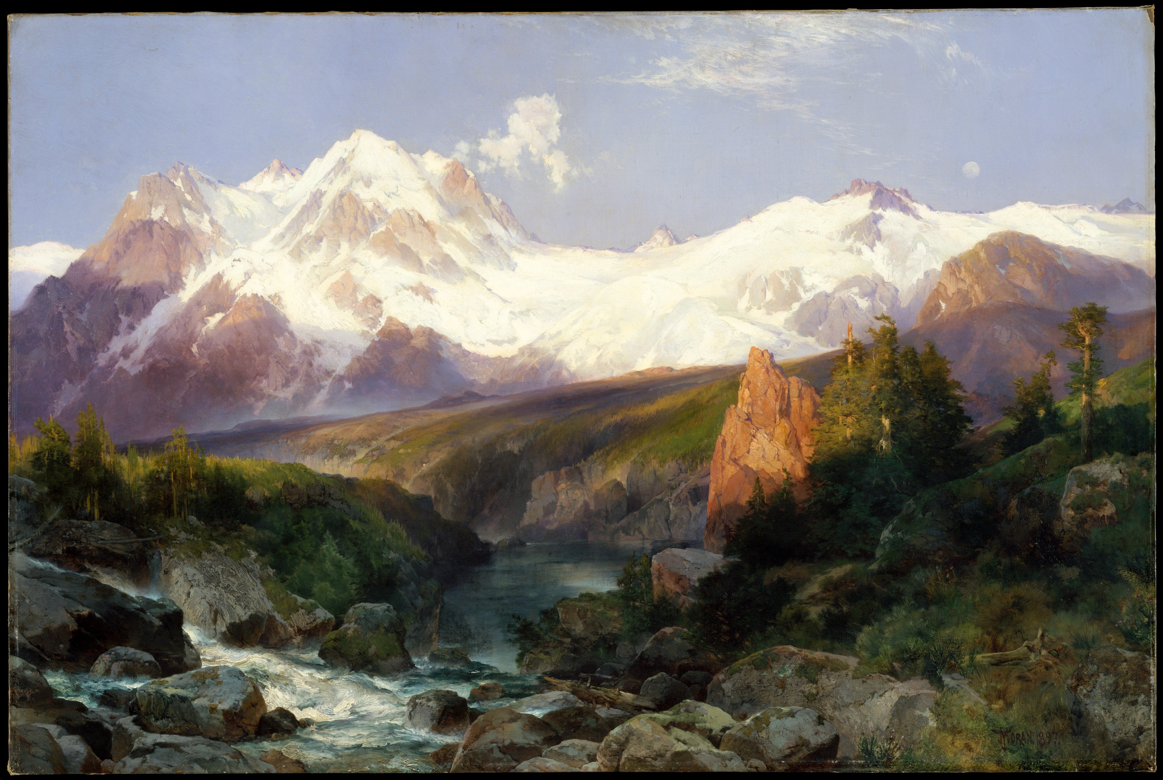 La chaîne des Tetons - Thomas Moran