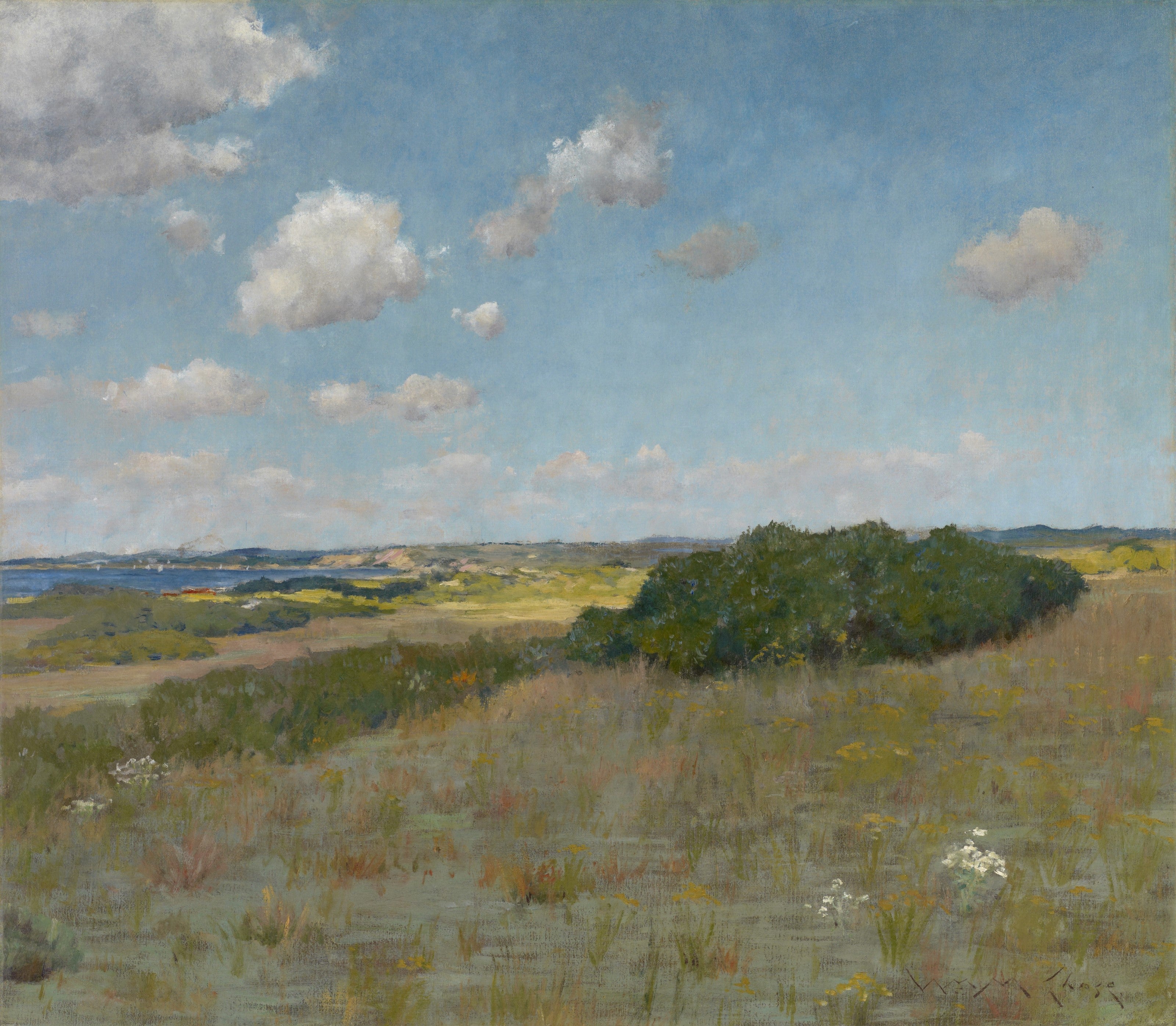Lumière du soleil et ombre, Shinnecock Hills - William Merritt Chase