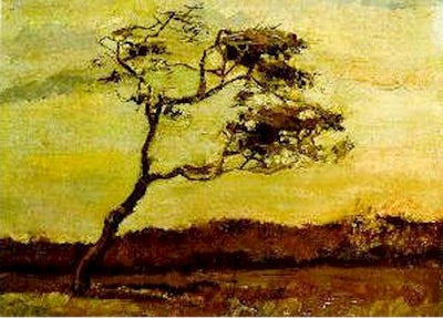 Strom bičovaný větrem - Vincent van Gogh