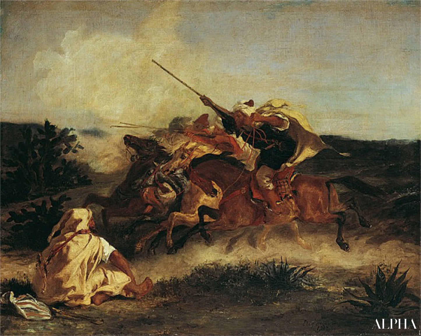 Fantaisie arabe - Eugène Delacroix - Reproductions de tableaux et peintures haut de gamme