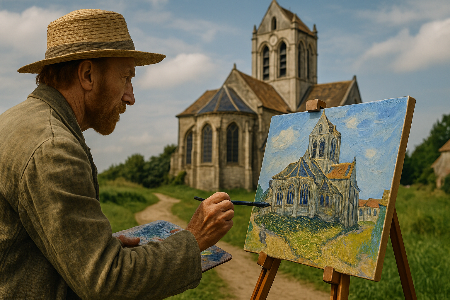 Kostel v Auvers od Van Gogha: Technická a historická analýza obrazu