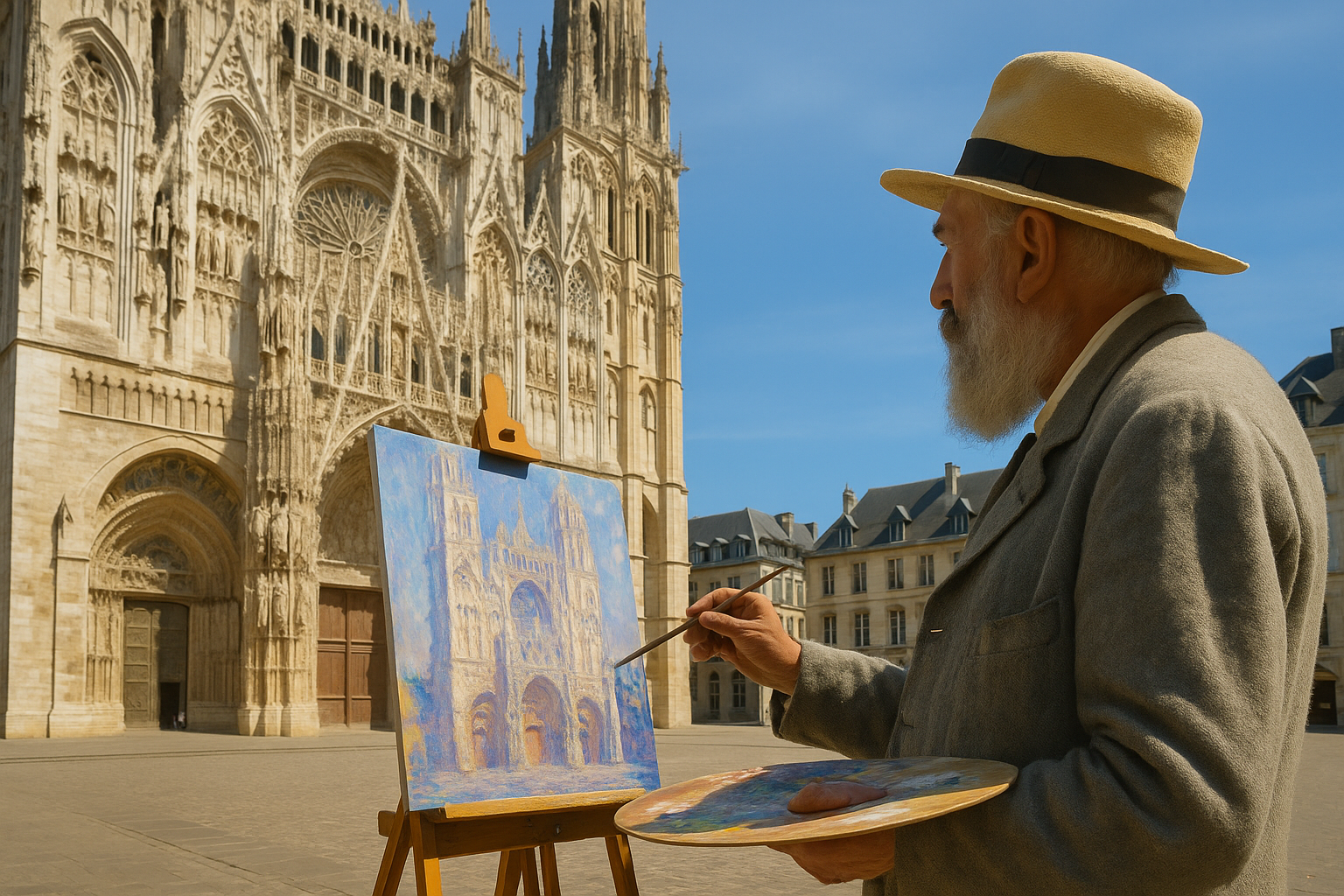 Claude Monet Katedrála v Rouenu: Když světlo tvaruje kámen