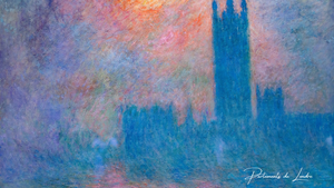 15 Slavných obrazů Parlamentu v Londýně – Claude Monet