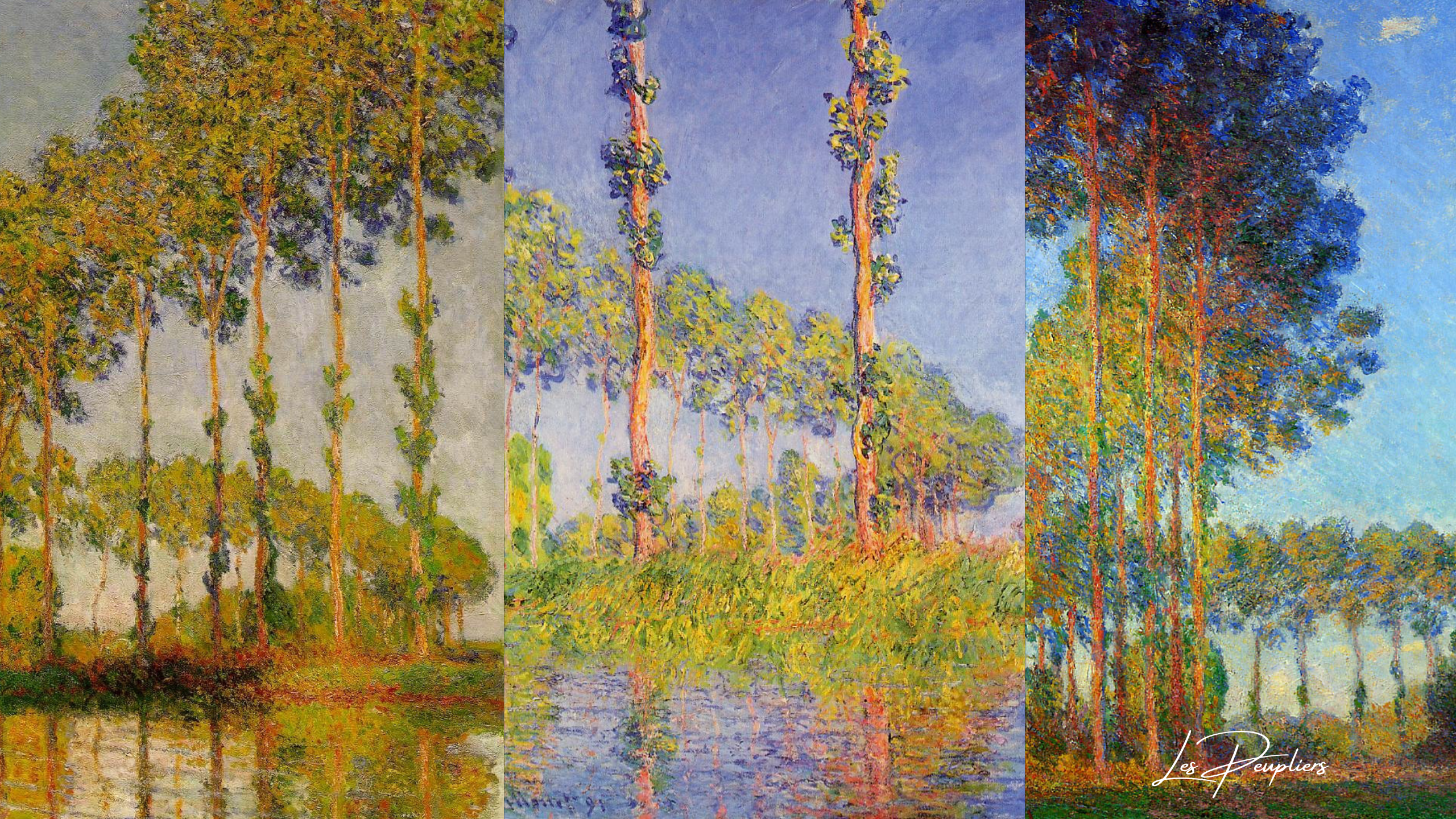 Reproductions de Tableaux de la Série des Peupliers de Claude Monet