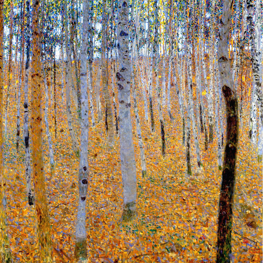 Březový les - Gustav Klimt