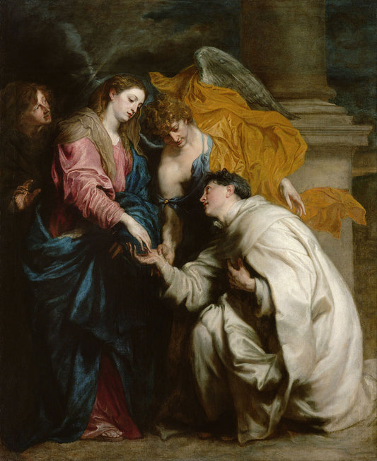 💫 Vize blahoslaveného Hermanna Josefa – Anthony van Dyck (kolem roku 1629)