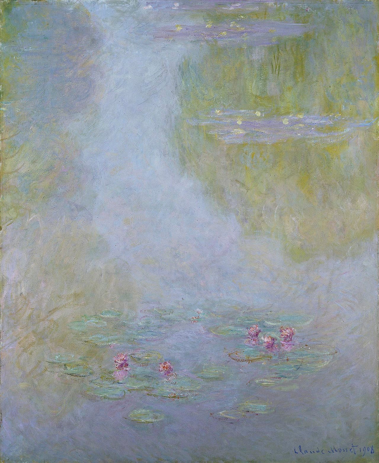 🌫️ Lekníny – Odrazy a ticho, Claude Monet, 1908
