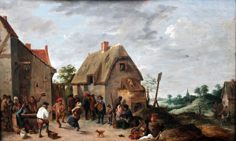 Tanec na vesnickém jarmarku - David Teniers mladší