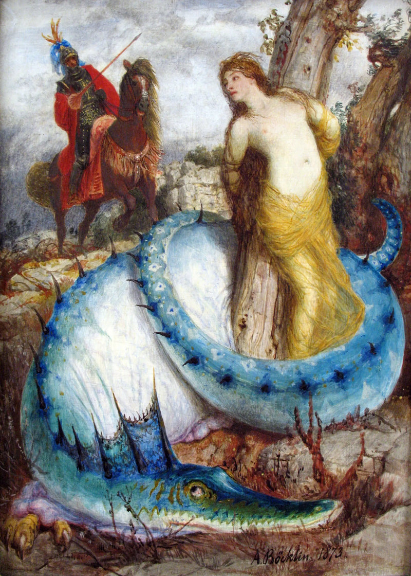 Roger uvolňující Angeliku - Arnold Böcklin