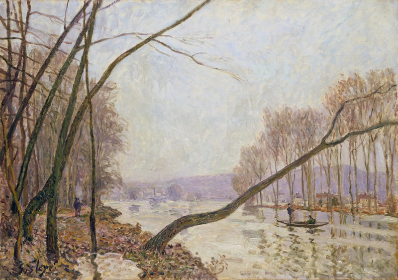 Okraj Seiny na podzim - Alfred Sisley