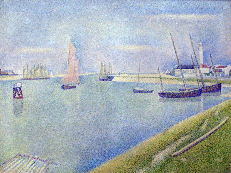 Kanál Gravelines směrem k moři - Georges Seurat