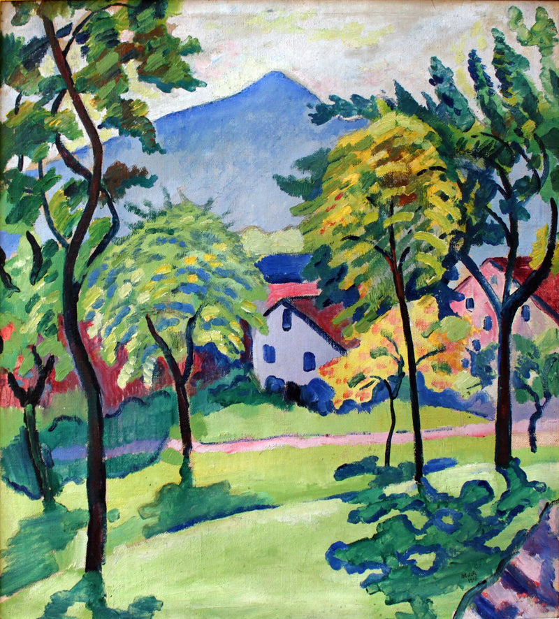 Krajina u Tegernsee - August Macke