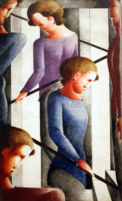 Scène d'escalier - Oskar Schlemmer