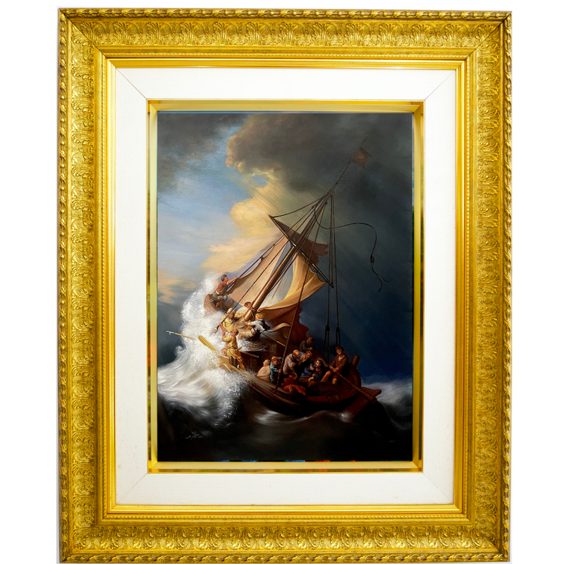 Kristus ve vichřici na Galilejském moři - Rembrandt