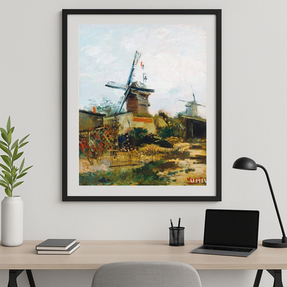 🌬️ Starý mlýn v Montmartru – Vincent van Gogh (1886)
