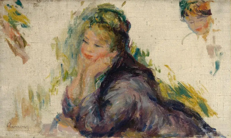 Žena opřená o ruku - Pierre-Auguste Renoir
