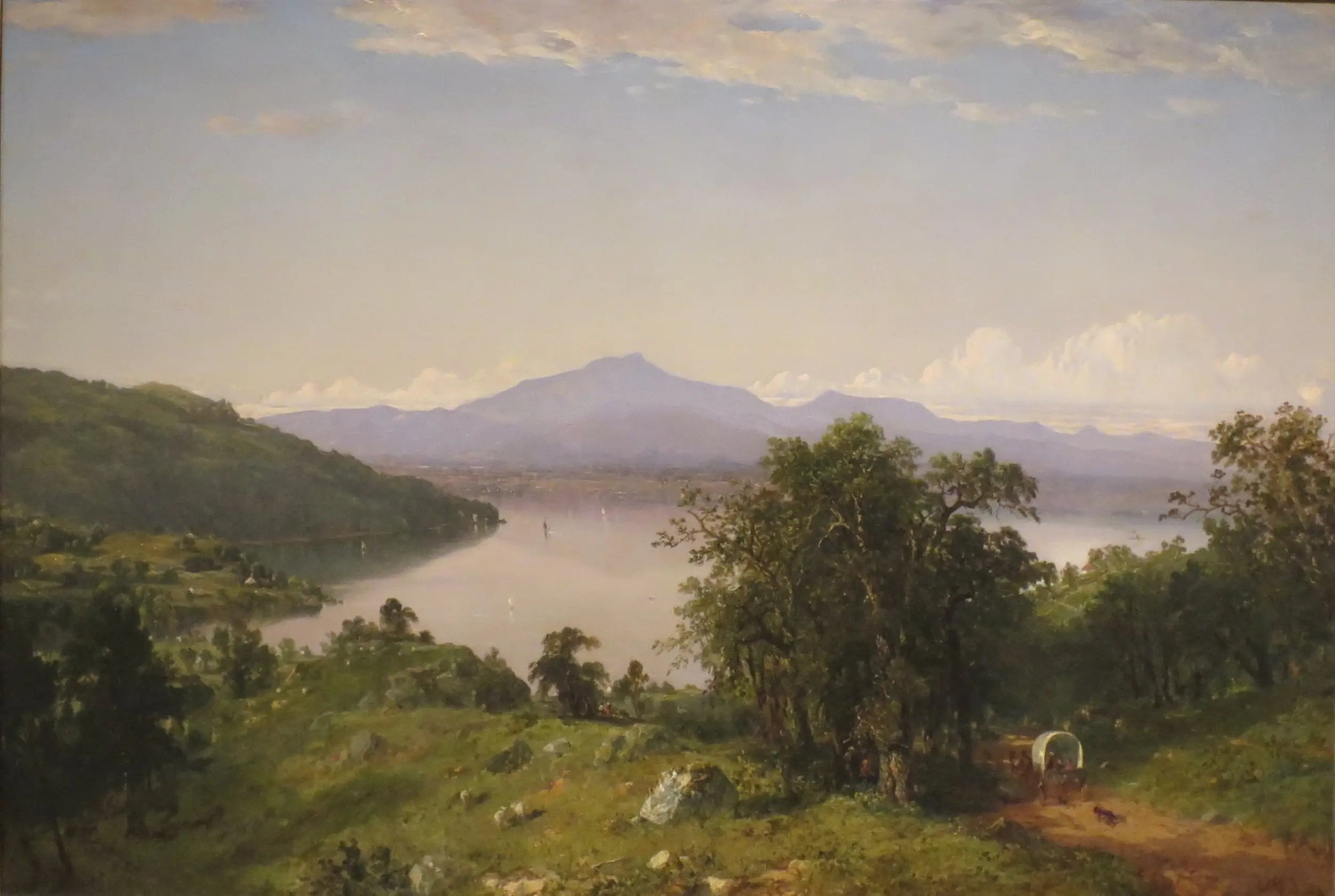 Bosse de chameau de la rive ouest du lac Champlain - John Frederick Kensett - Alpha Reproduction