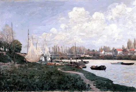 Reproduction du tableau « Pêcheurs étendant leurs filets - Alfred Sisley » par Alpha Reproduction en peinture à l’huile