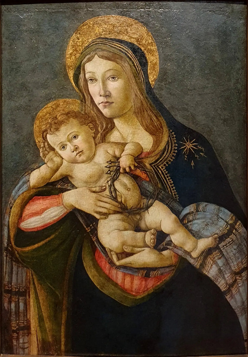 Panna Marie s dítětem, korunou z trní a třemi hřebíky - Sandro Botticelli