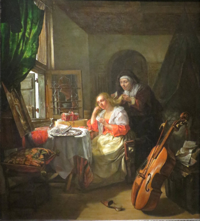 Femme à ses toilettes - Gabriel Metsu