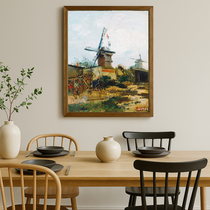 🌬️ Starý mlýn v Montmartru – Vincent van Gogh (1886)