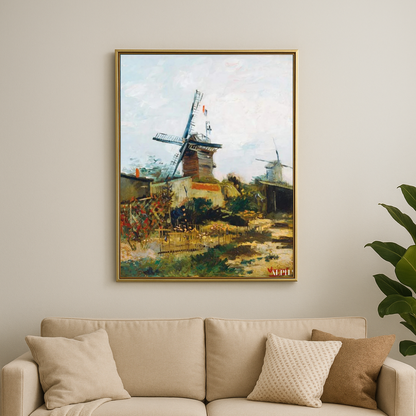 🌬️ Starý mlýn v Montmartru – Vincent van Gogh (1886)