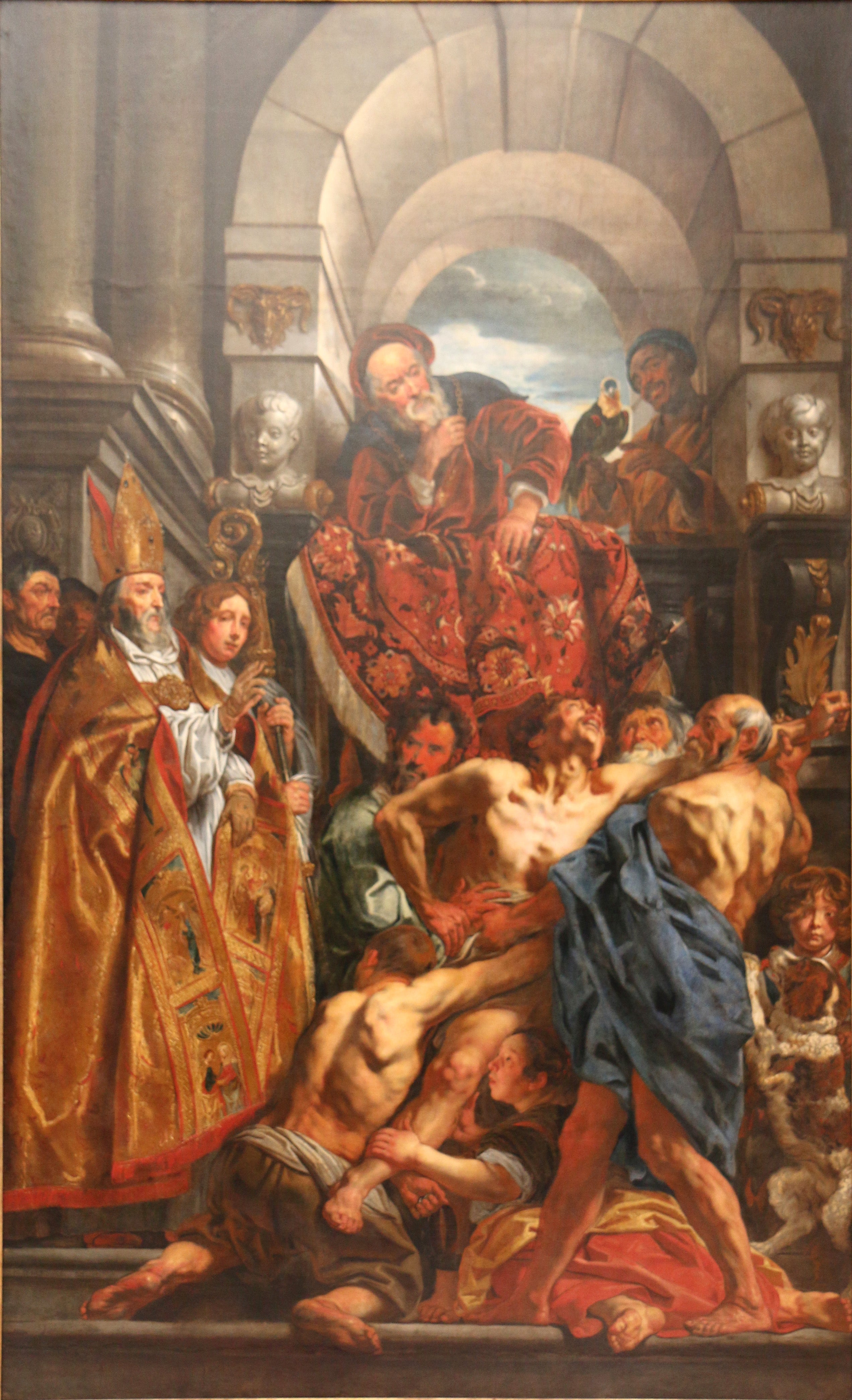Saint Martin guérissant un poddédé - Jacob Jordaens1