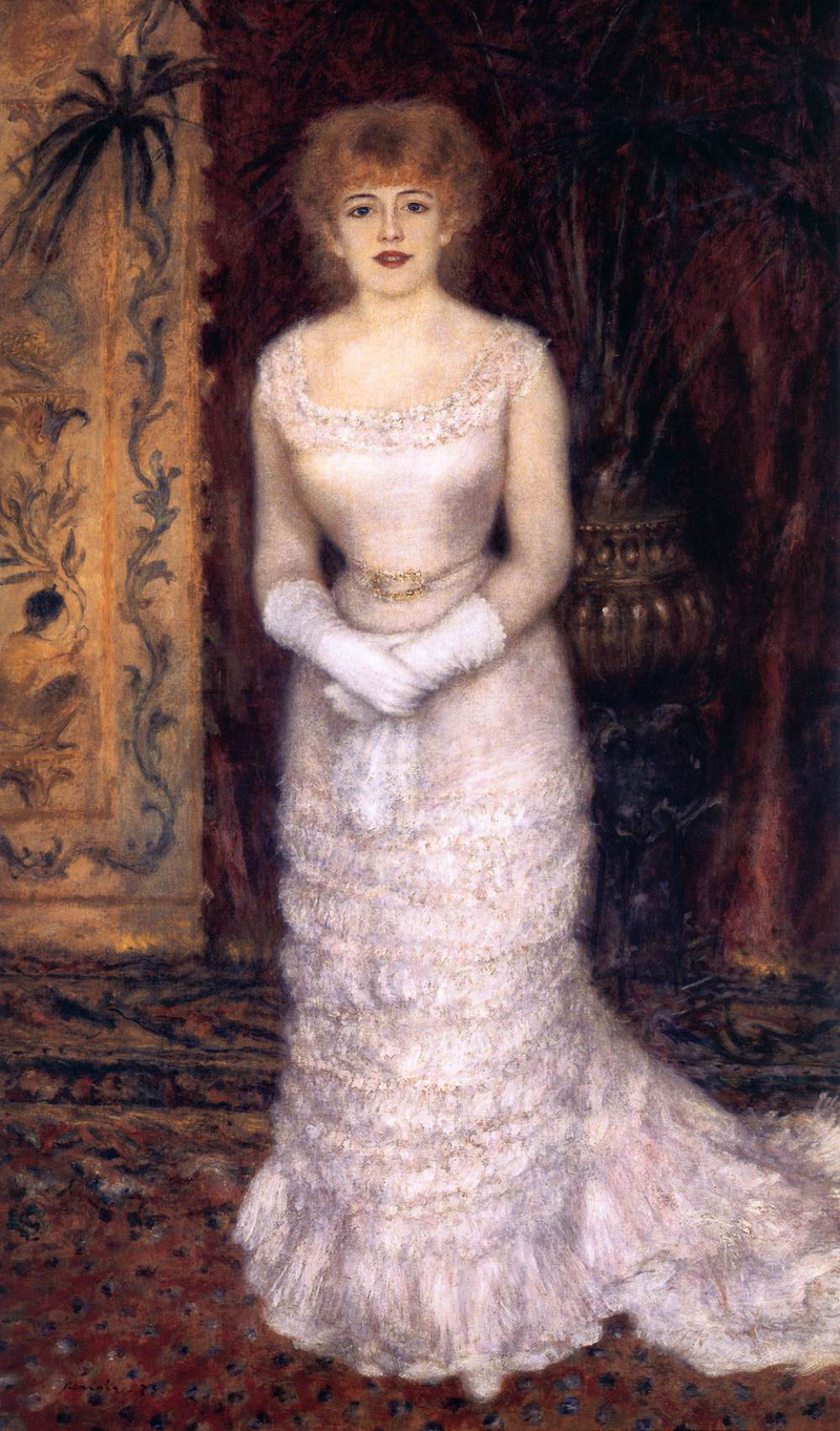 Portrét herečky Jeanne Samary - Pierre-Auguste Renoir