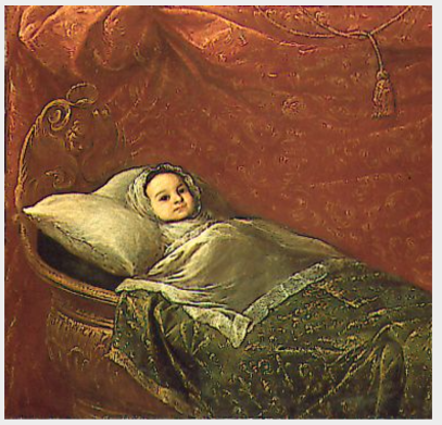 Un noble enfant espagnol dans son berceau - Juan Carreño de Miranda