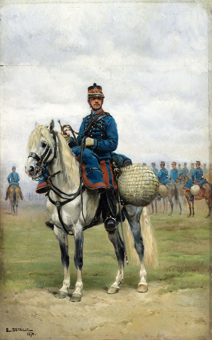 Trumpetista na koni - Édouard Detaille