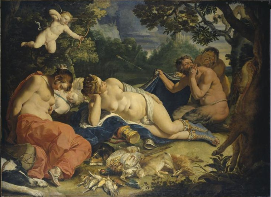 Diane et ses nymphes épiées par des satyres - Frans Snyders