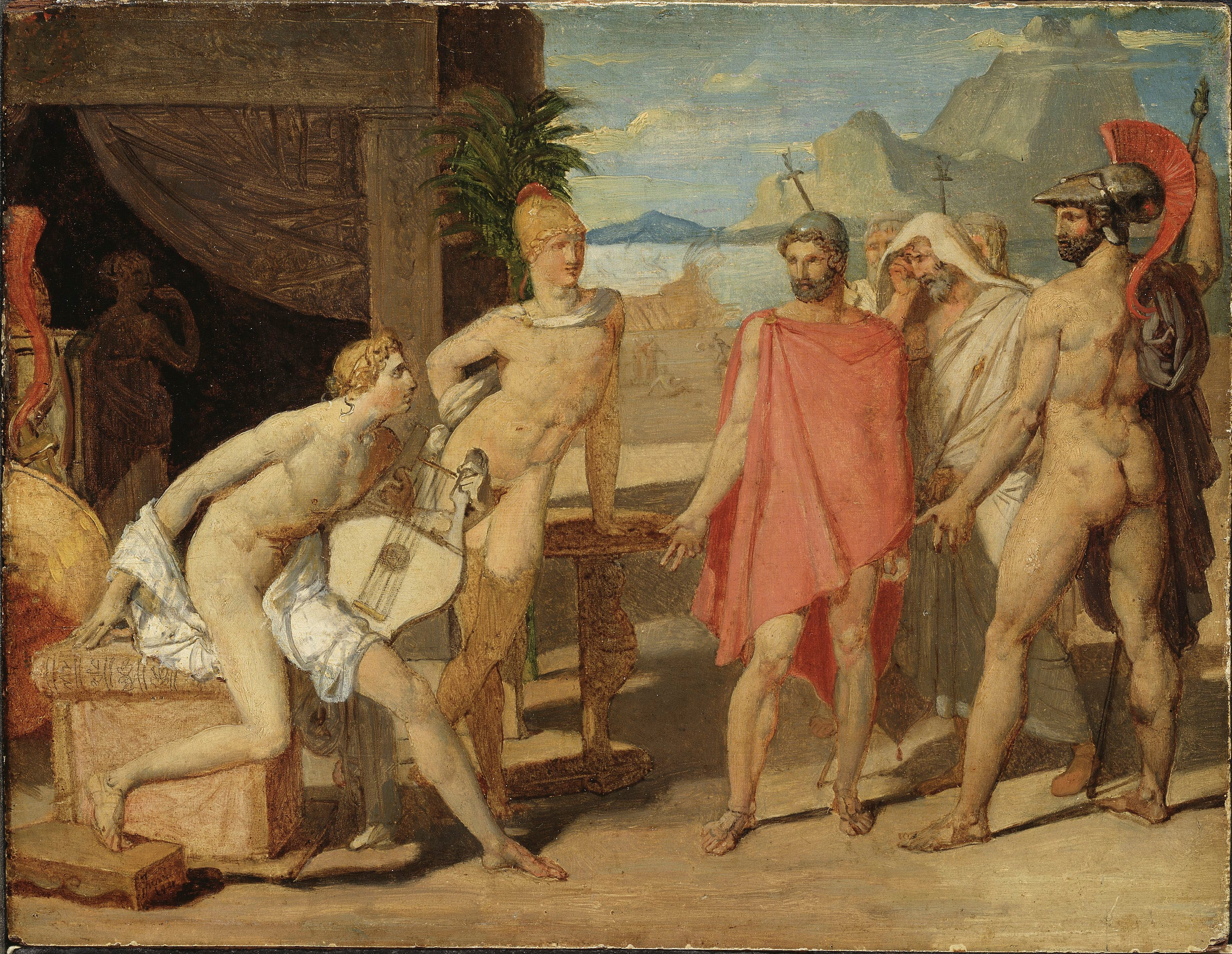 Achille přijímá vyslance Agamemnona - Jean-Auguste-Dominique Ingres