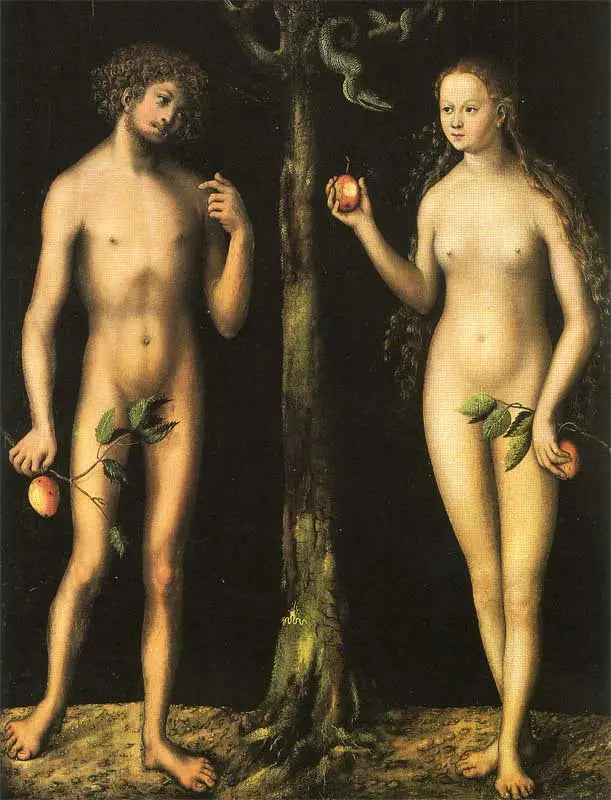 Adam a Eva - Lucas Cranach starší