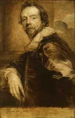 portrét v šedé škále od Anthony Van Dyck - Antoine van Dyck