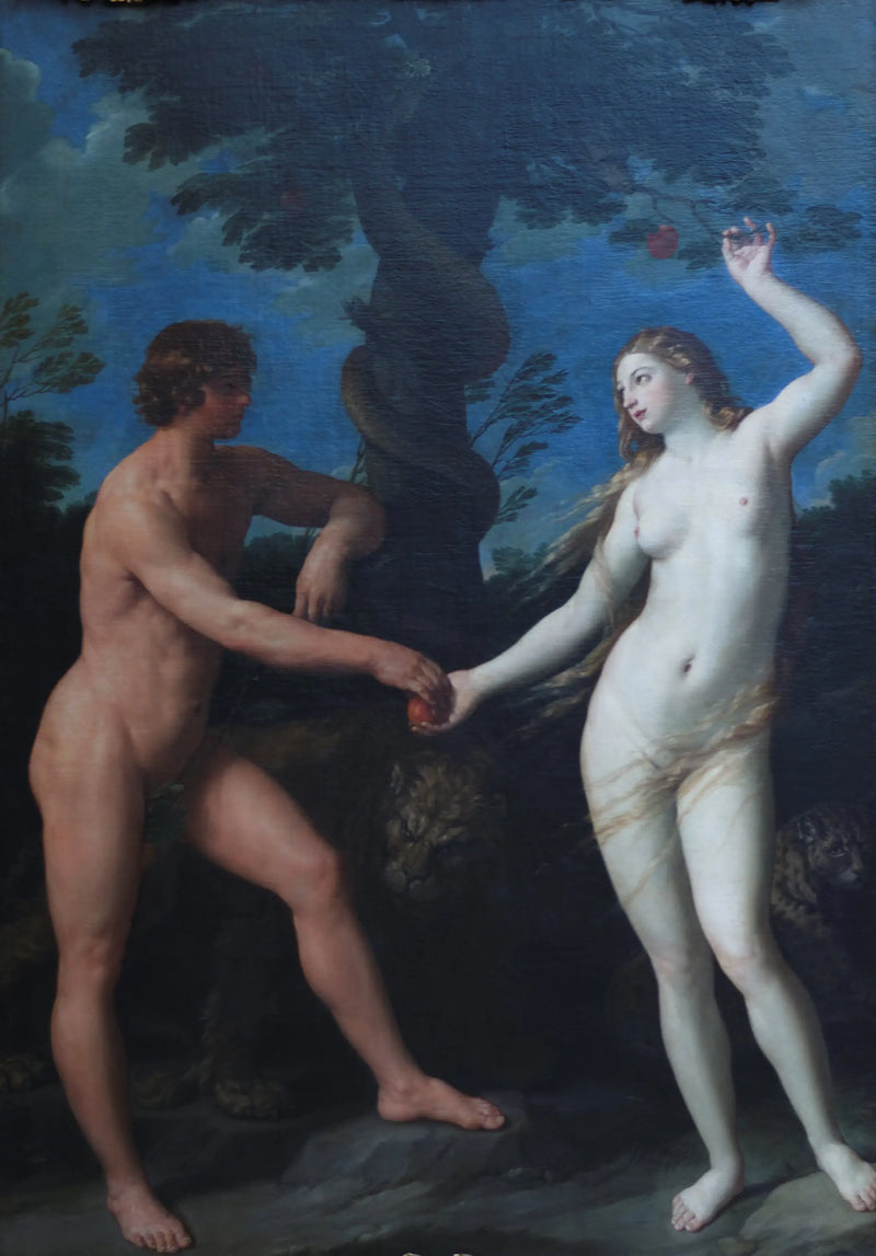 Adam a Eva v ráji - Guido Reni