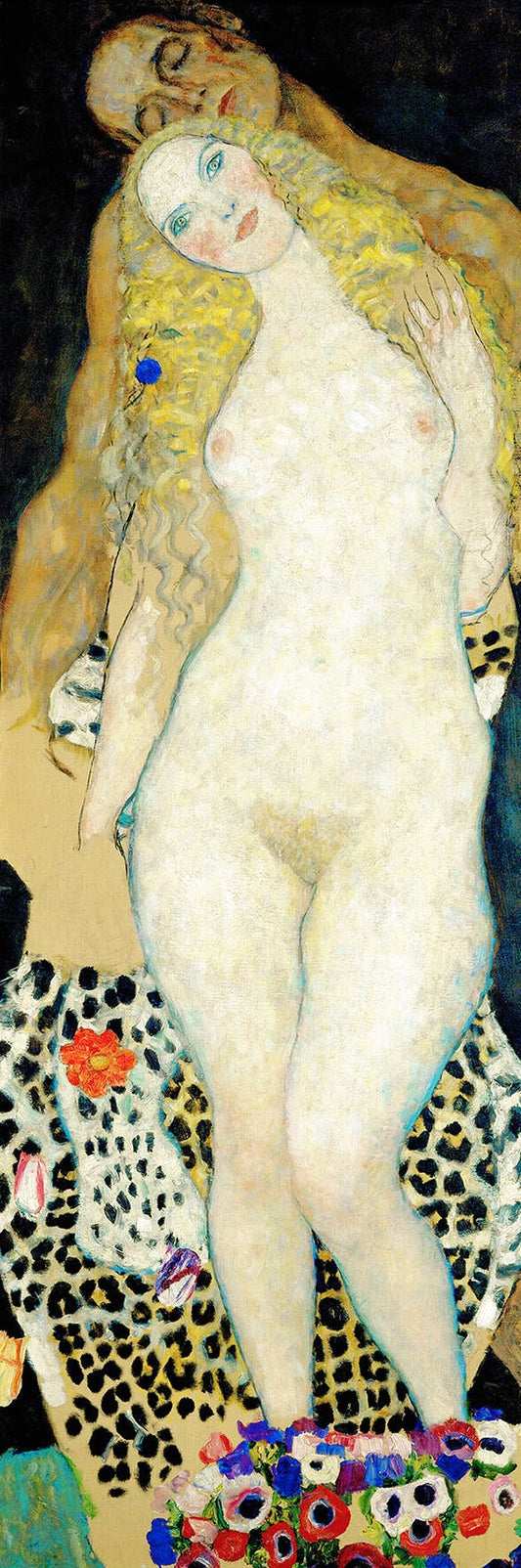 🌿🍎 Adam a Eva – Gustav Klimt (1917–1918)